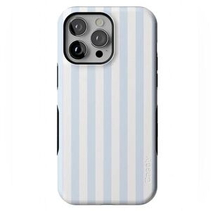 Casely iPhone 15 pro max Sky Blue and White Striped Phone Case